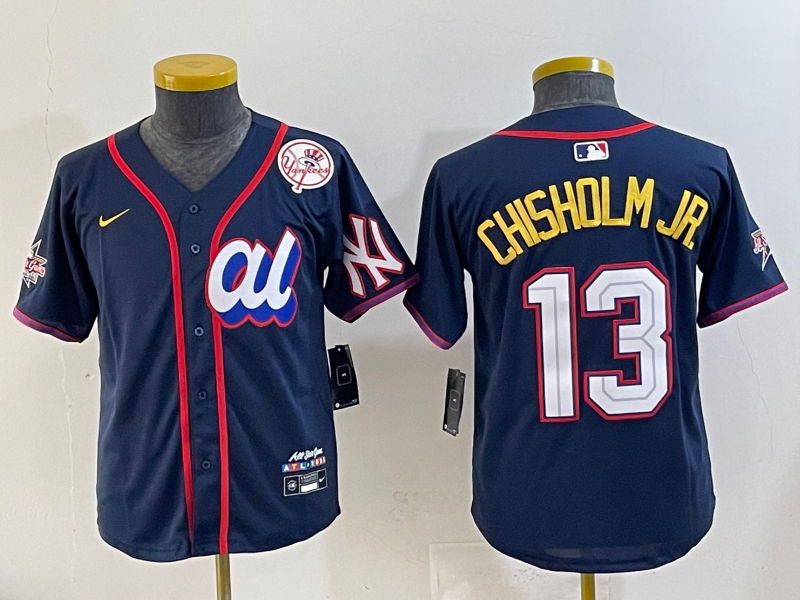 Youth 2025 New York Yankees 13 Chisholm Jr Nike MLB All Star Jersey style 725003
